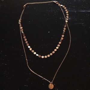 Adjustable Double Chain Gold Necklace